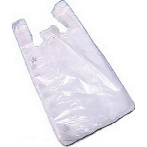 Press Mikrotenová taška 30 x 24 cm bílá 100 kusů