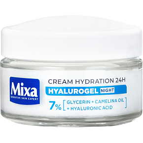Mixa Sensitive Skin Expert Hyalurogel Night nocny krem, 50 ml