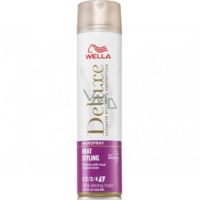 Wella Deluxe Heat Styling bardzo mocny lak do włosów 250 ml