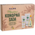 Alpa Masážní konopná sada Francovka Konopí Cannabis lihový bylinný roztok 60 ml + Konopný masážní gel 100 ml + Konopný masážní balzám 150 ml, dárková sada