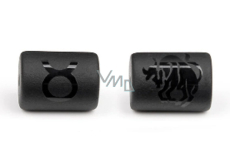 Onyx Błędnik znaku zodiaku, wisiorek na łańcuszek naturalny kamień, wałek 10 mm 1 sztuka, kamień życiowej siły