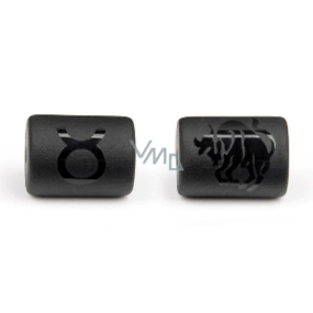 Onyx Błędnik znaku zodiaku, wisiorek na łańcuszek naturalny kamień, wałek 10 mm 1 sztuka, kamień życiowej siły