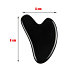 Onyx Gua Sha redukuje zmarszczki, obrzęki, poprawia elastyczność skóry 5 x 8 cm, kamień żywotnej siły