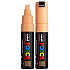 Posca Univerzální akrylátový popisovač se širokým, seříznutým hrotem 8 mm Světle oranžová PC-8K