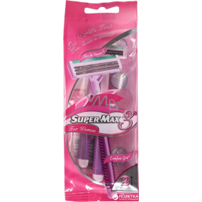 Super-Max 3 Triple Blade jednorázová holítka pro ženy 2 kusy