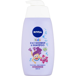 Nivea Kids Girl 2w1 żel pod prysznic i szampon, 500 ml Nivea Kids Girl 2w1 żel pod prysznic i szampon, 500 ml