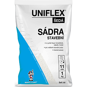 Uniflex gips szary, budowlany, 1 kg