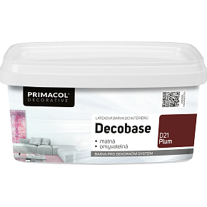 Primacol Decorative Decobase zmywalna farba malarska, D21 Plum, 1 l