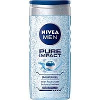 Nivea Men Pure Impact żel pod prysznic, 250 ml