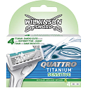 Wilkinson Sword Quattro Titanium Sensitive wymienne wkładki 4 sztuki