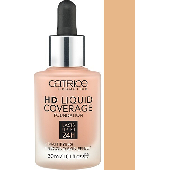 Catrice HD Liquid Coverage Foundation make-up 040 Ciepły Beż 30 ml