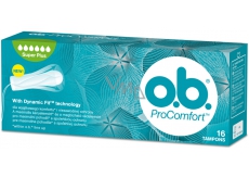 o.b. ProComfort Super Plus z dynamicznym dopasowaniem tampony 16 sztuk