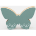 Nekupto Home Decor Dřevěná dekorace motýlek zelený 12 x 8 cm