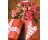 Nekupto Dárková papírová taška 18 x 23 x 10 cm Růže, dárek 1731 30 KFM