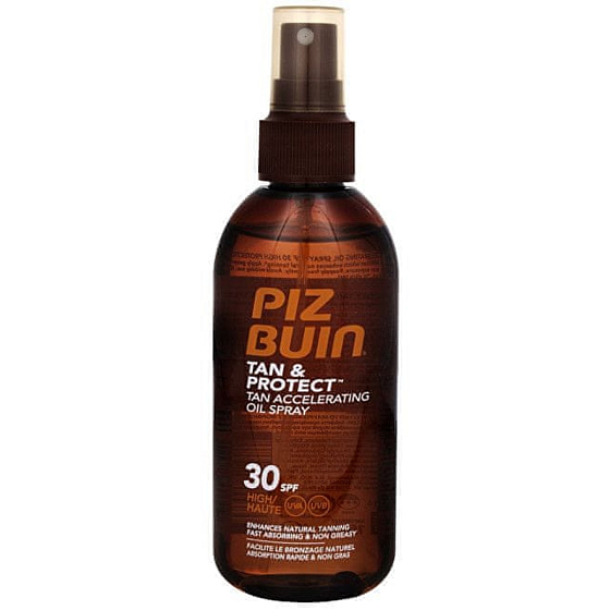 Piz Buin Tan & Protect SPF30 ochranný voděodolný olej urychlující proces opalování 150 ml sprej