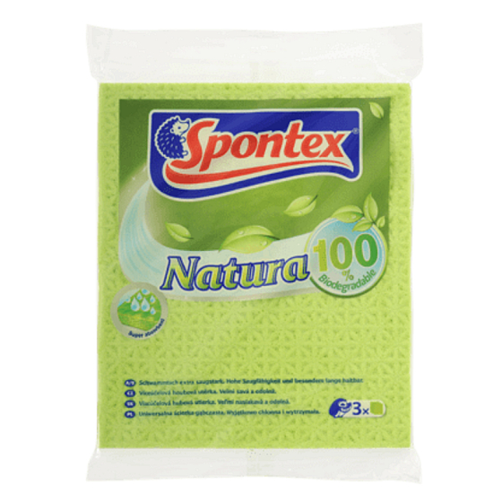 Spontex Natura Houbová víceúčelová utěrka 3 kusy