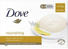 Dove Nourishing Moroccan Argan Oil kremowe mydło w kostce z olejem arganowym 4 x 90 g