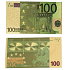 Talisman Złota plastikowa banknot 100 EUR