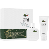 Lacoste L.12.12 Blanc woda toaletowa 50 ml + żel pod prysznic 100 ml, zestaw prezentowy dla mężczyzn