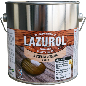 LAZUROL olejowy powłokowy środek ochronny z woskiem pszczelim S1022, bezbarwny, 2,5 l