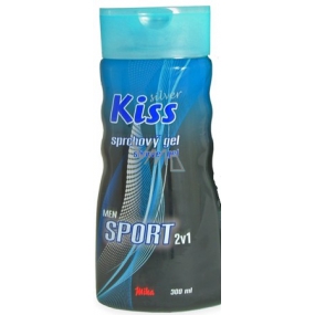 Mika Kiss Silver Sport 2v1 sprchový gel a šampon na vlasy pro muže 300 ml