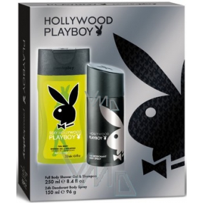 Playboy Hollywood deodorant sprej 150 ml + sprchový gel 250 ml, kosmetická sada