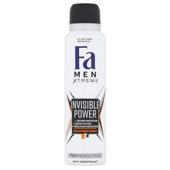 Fa Men Xtreme Invisible Power antiperspirant deodorant sprej pro muže 150 ml