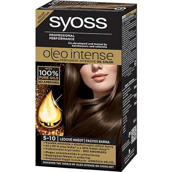 Syoss Oleo Intense Color barva na vlasy bez amoniaku 5-10 Ledově hnědý
