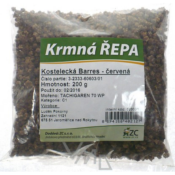 ZC Krmná řepa Kostelecká Barres červená 200 g