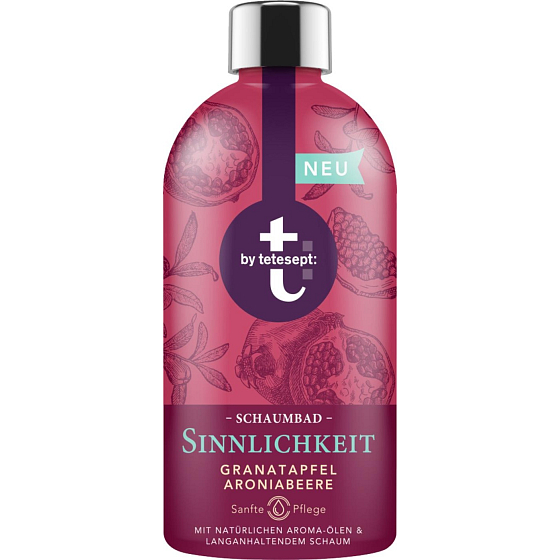 T: BY Tetesept Smyslnost Granátové jablko + Arónie pěna do koupele 420 ml