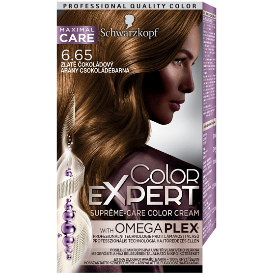 Schwarzkopf Color Expert barva na vlasy 6.65 Zlatě čokoládový