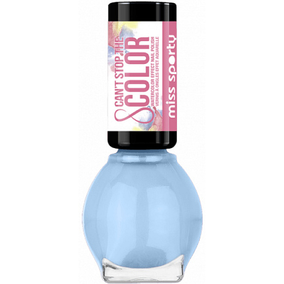 Miss Sporty Cant Stop The Color Nail Polish lak na nehty 20 Blue Pencil - Božsky modrá 7 ml