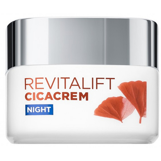 Loreal Paris Revitalift Cica Cream noční krém proti stárnutí, redukci vrásek a zpevnění pleti 50 ml
