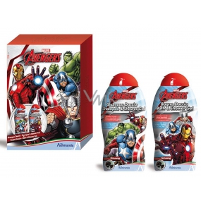 Marvel Avengers 2v1 sprchový gel a pěna do koupele pro děti 300 ml + 2v1 šampon a sprchový gel pro děti 300 ml, kosmetická sada Marvel Avengers 2v1 sprchový gel a pěna do koupele pro děti 300 ml + 2v1 šampon a sprchový gel pro děti 300 ml, kosmetická sada
