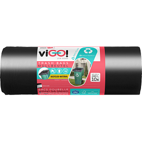 viGO worki na śmieci, 48 µ, 116 × 150 cm, 240 l, 10 sztuk