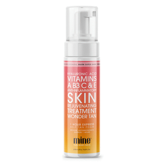 MineTan Wonder Tan Self Foam samoopalovací pěna pro přirozené opálení 200 ml