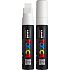 Posca Uniwersalny akrylowy marker z ekstremalnie szerokim, prostym końcówką 15 mm Biały PC-17K
