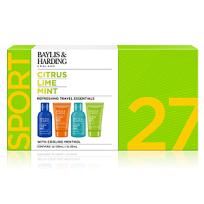 Baylis & Harding Limetka i mięta żel pod prysznic 100 ml + żel pod prysznic i szampon do włosów 100 ml + żel pod prysznic 50 ml + balsam po goleniu 50 ml, zestaw kosmetyków dla mężczyzn