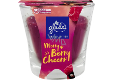 Glade Merry Berry Cheers z zapachem świątecznego wina i leśnych owoców w szkle, czas palenia do 38 godzin 129 g