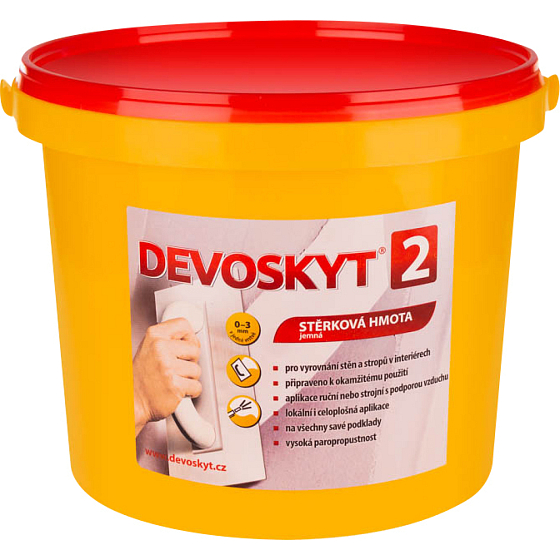 Devoskyt chropowatość 2, masa szpachlowa do wnętrz, 5 kg