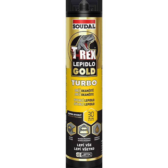 Soudal T-Rex Gold Turbo szybkoschnący klej montażowy, 290 ml