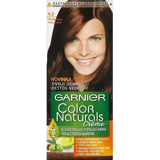 Garnier Color Naturals barva na vlasy 4,3 hnědá zlatá