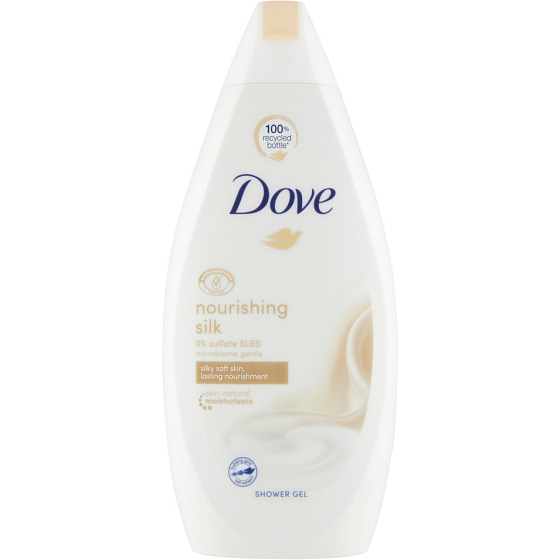 Dove Nourishing Silk sprchový gel pro dlouhodobě vyživenou pokožku 500 ml