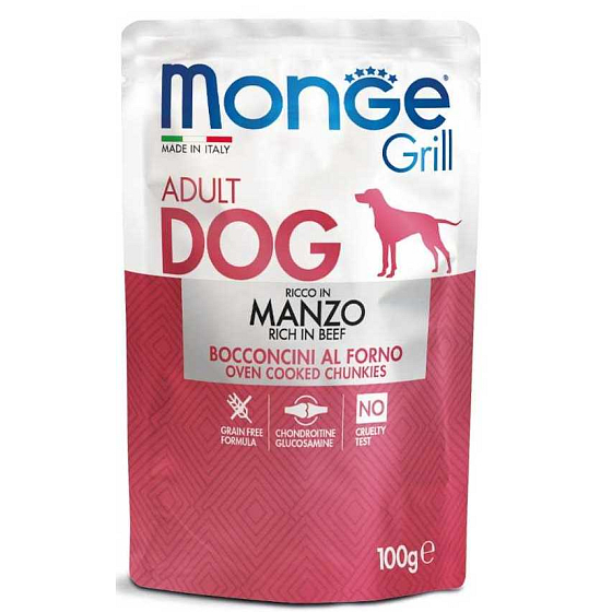 Monge Dog Grill wołowa kapsułka 100 g