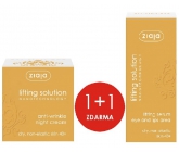Ziaja Lifting Solution noční krém proti vráskám 50 ml + sérum na okolí rtů a očí 30 ml, duopack