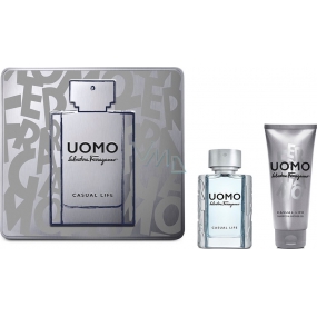 Salvatore Ferragamo Uomo Casual Life toaletní voda pro muže 50 ml + sprchový gel 100 ml, dárková sada