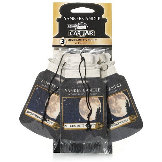 Yankee Candle Midsummers Night - Letní noc Classic vonná visačka do auta papírová sada 12 g x 3 kusy
