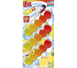 Dr. Devil WC Bicolor 5ball lemon fresh zawieszany blok do toalety, 3× 35 g