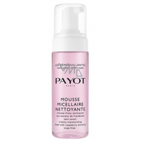 Payot Les Démaquillantes Mousse Micellaire Nettoyante krémovitá micelární pěna s výtažky z malin, bez mýdla 150 ml