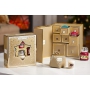 Yankee Candle Zimní zázrak + Perník s polevou + Zledovatělý modrý smrk vonná svíčka votivní 49 g x 3 kusy vánoční dárková sada